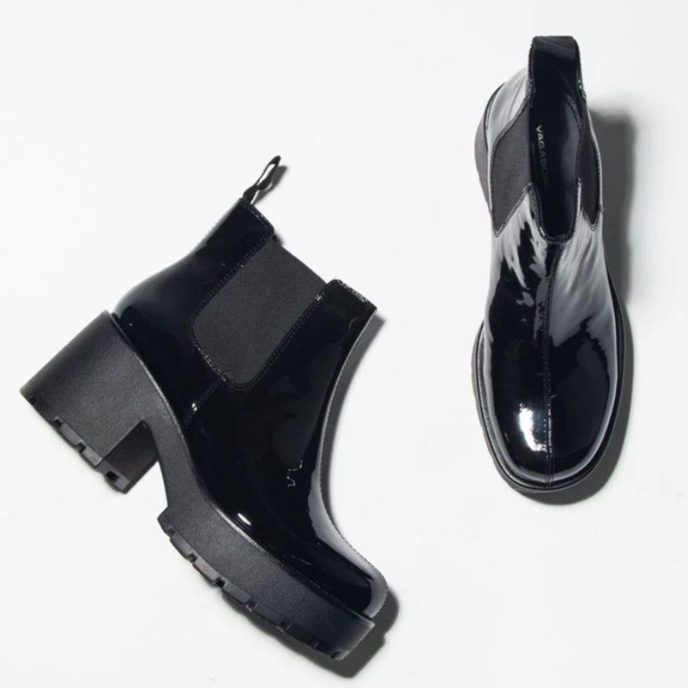 Vagabond Dioon Patent Leather Chelsea Boot
